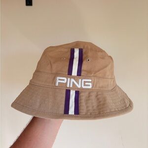 PING Golf Bucket Hat brown size S-M sensorcool